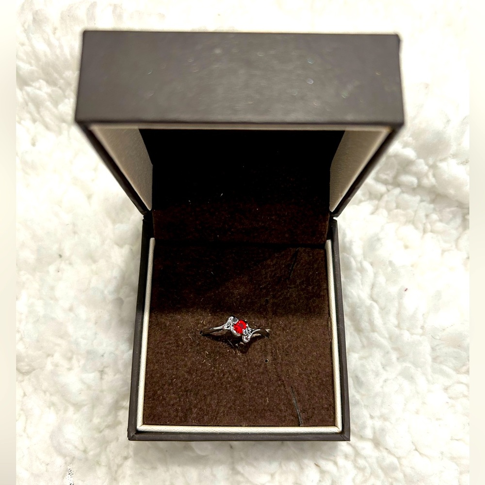 Ruby Red Gem Ring